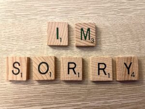 It's time to apologize!